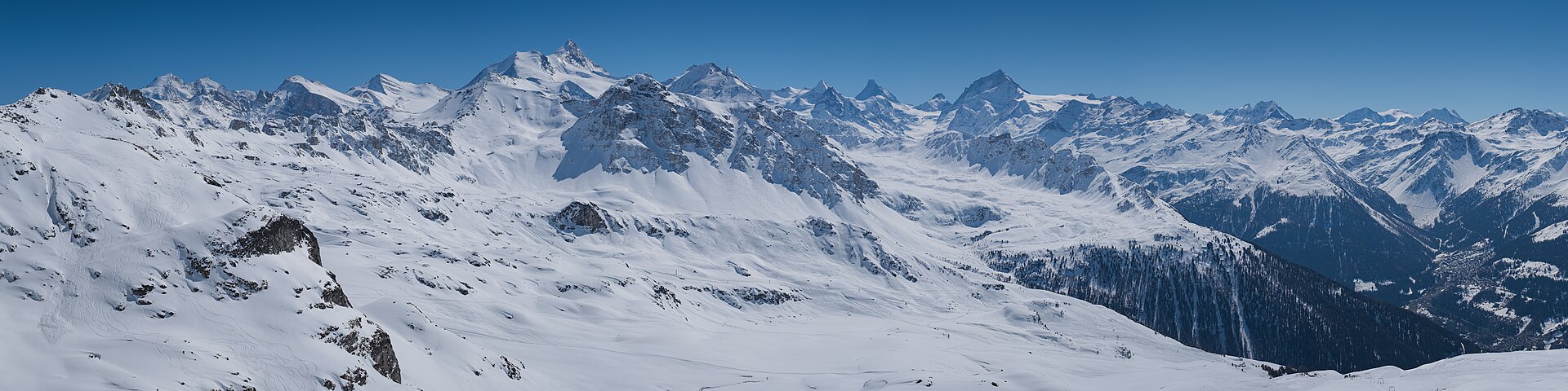 Panorama of the Val d'Anniviers, Switzerland